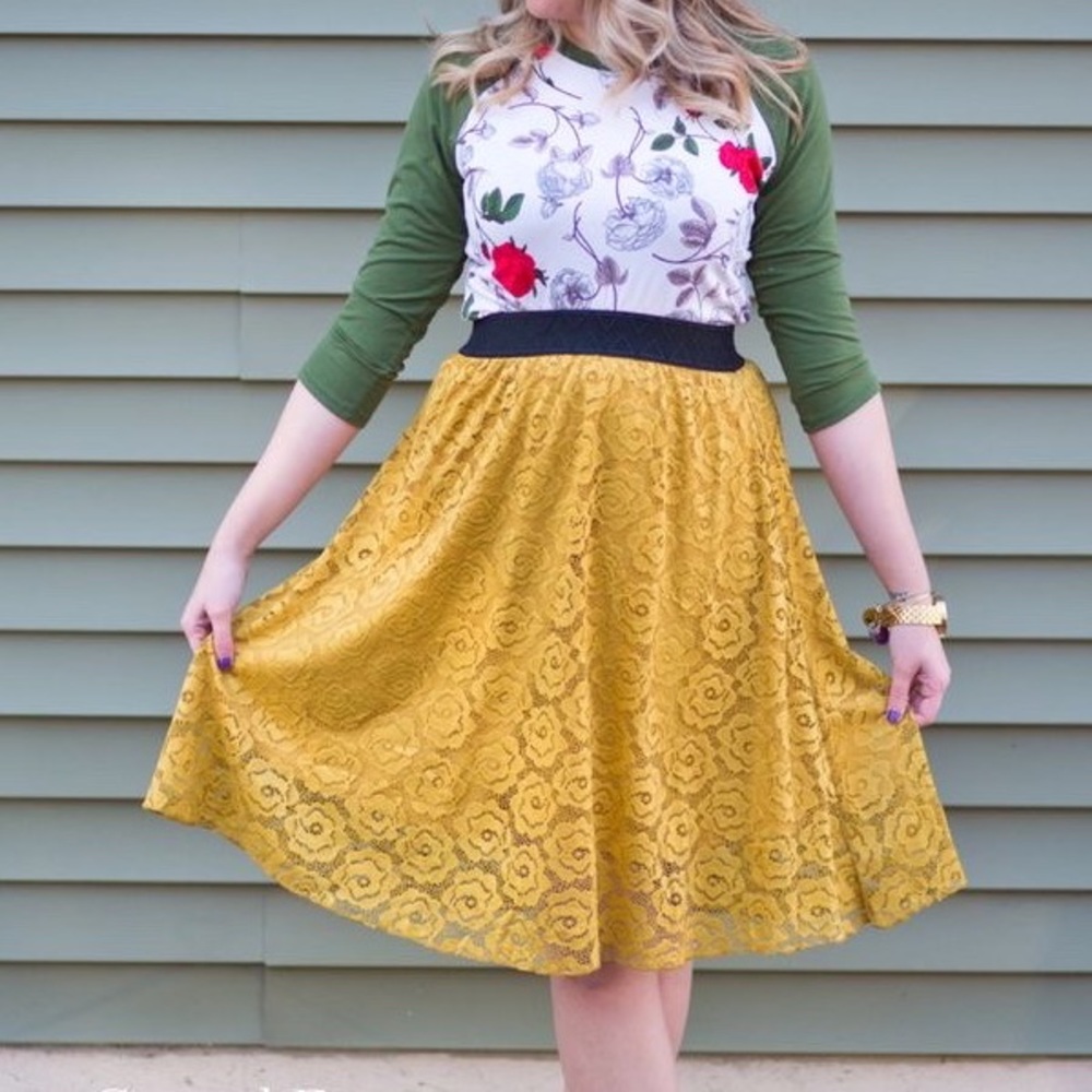 Lularoe Lola Lace Skirt